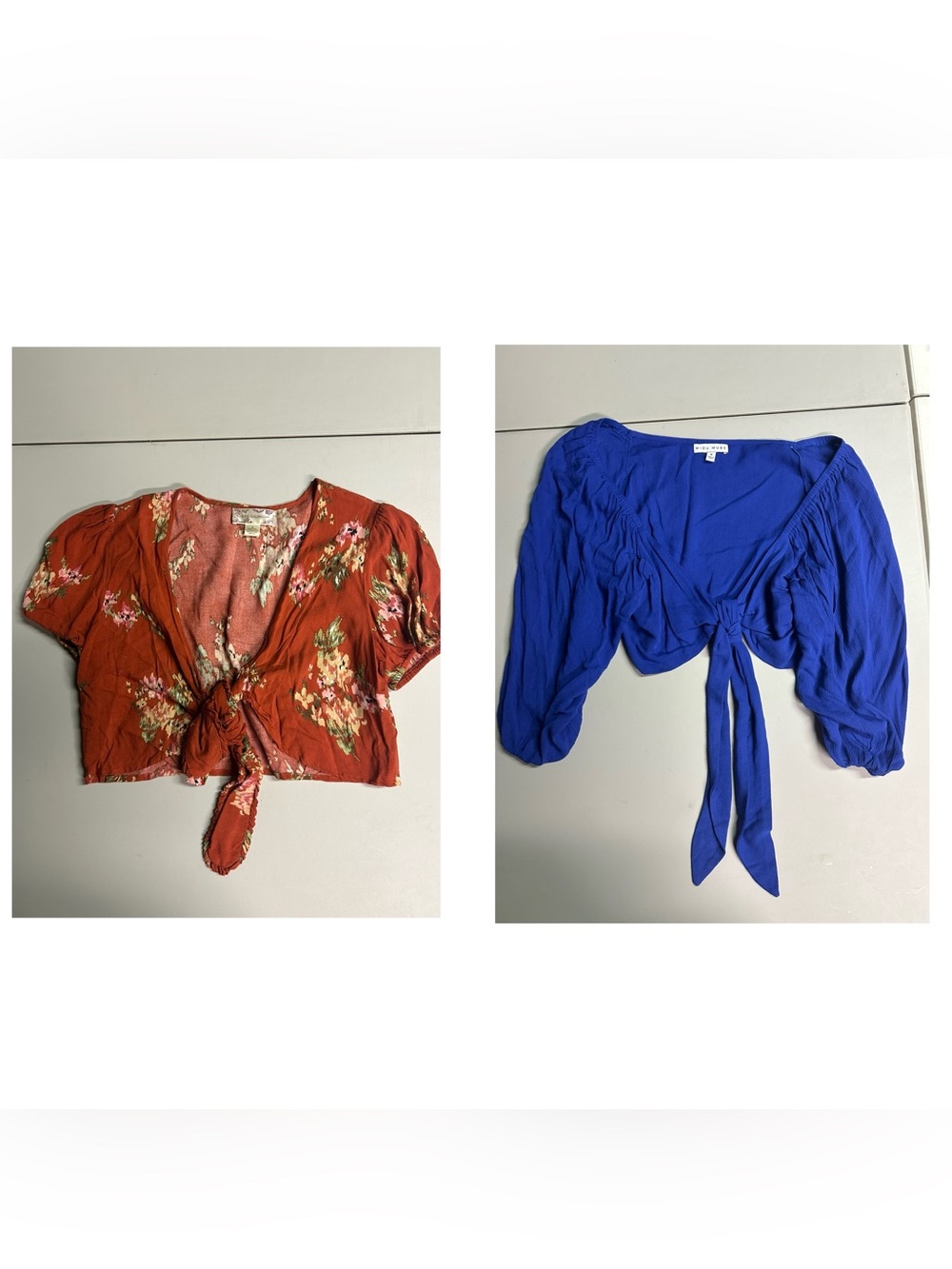 Women's Cropped Blouse Sz M
